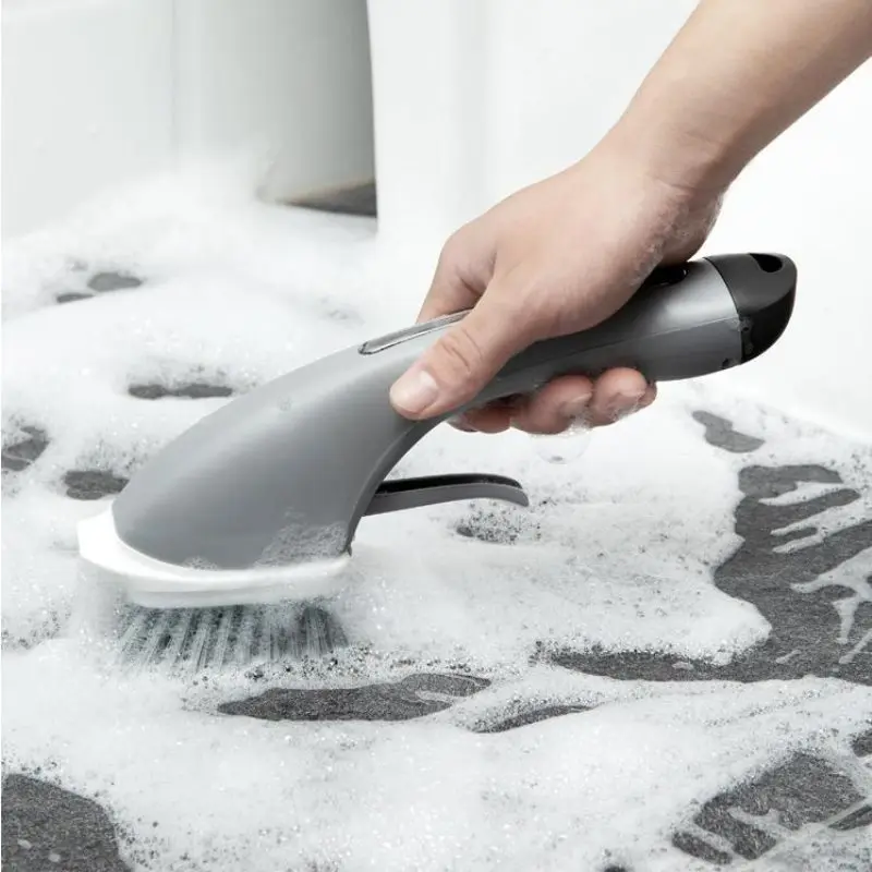 Liquid-filled Long-handled Cleaning Brush Small Household Cooktop Kitchen Pot Washing Brush Tile Sink Gap Cleaning Brush