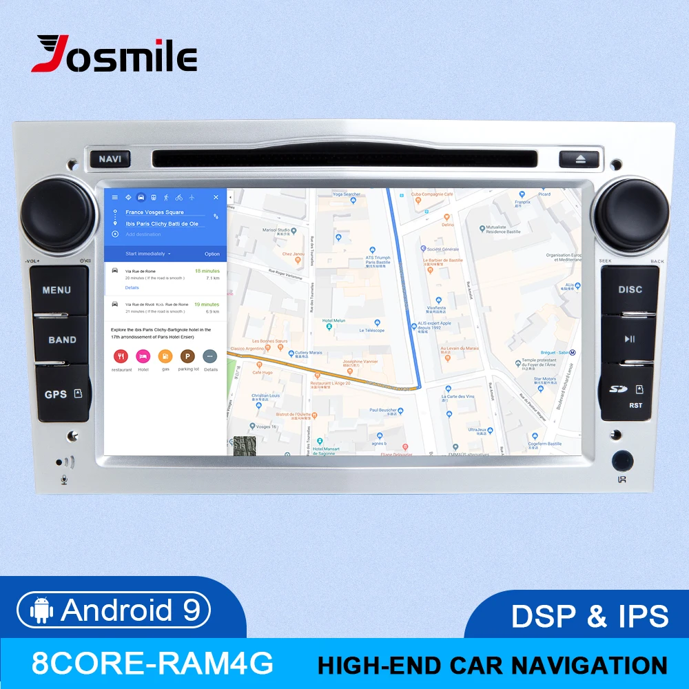 

2 Din Android 9.0 Car DVD Player For Opel Vectra C Zafira B Corsa D C Astra H G J Meriva Vivaro Multimedia GPS Navigation Radio