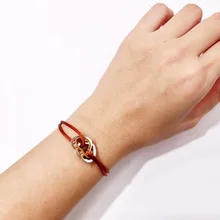 J. hangke, новинка, популярный браслет из нержавеющей стали, 3 металлические пряжки, лента, шнуровка, цепь, многоцветный, регулируемый размер, популярный браслет унисекс