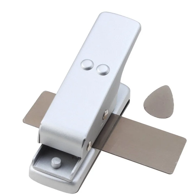 Профессиональный гитары медиатор Удар выборка чайник Card Cutter DIY собственный серебро