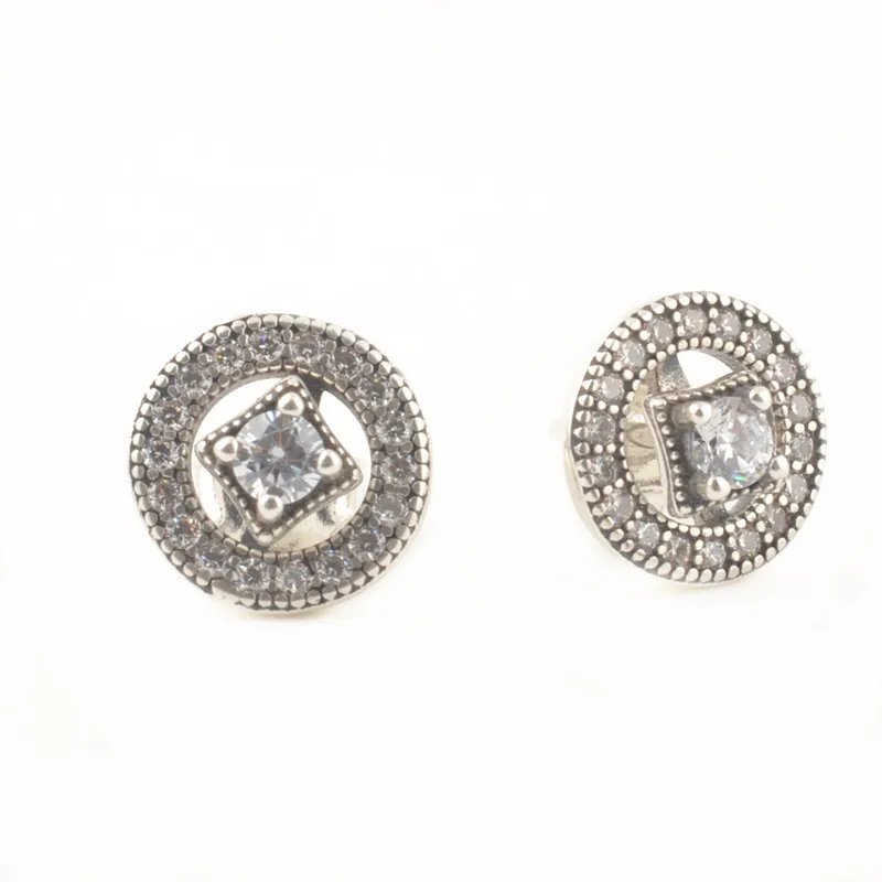 Подлинные 925 пробы серебряные серьги в виде Панов, Винтажные серьги с сережки-гвоздики с кристаллами для женщин, свадебный подарок, хорошее ювелирное изделие