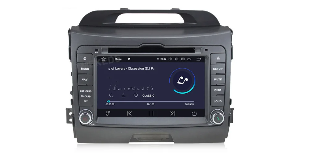 Sale MEKEDE 7" 4G RAM 64G ROM Android 9.0 AV Output CAR DVD PLAYER For KIA sportage GPS screen navigation stereo radio receiver 14