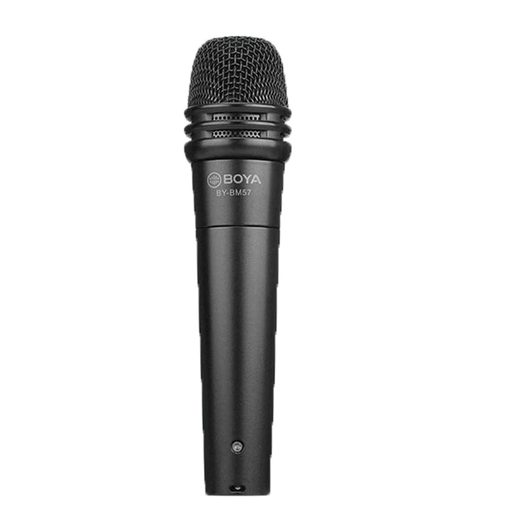 BOYA BY-HM2 BM58 BM-57 HM2 Microphone Cardioid Dynamic Vocal Microphone for Karaoke Singing Stage with 5.0m XLR Cable live AV