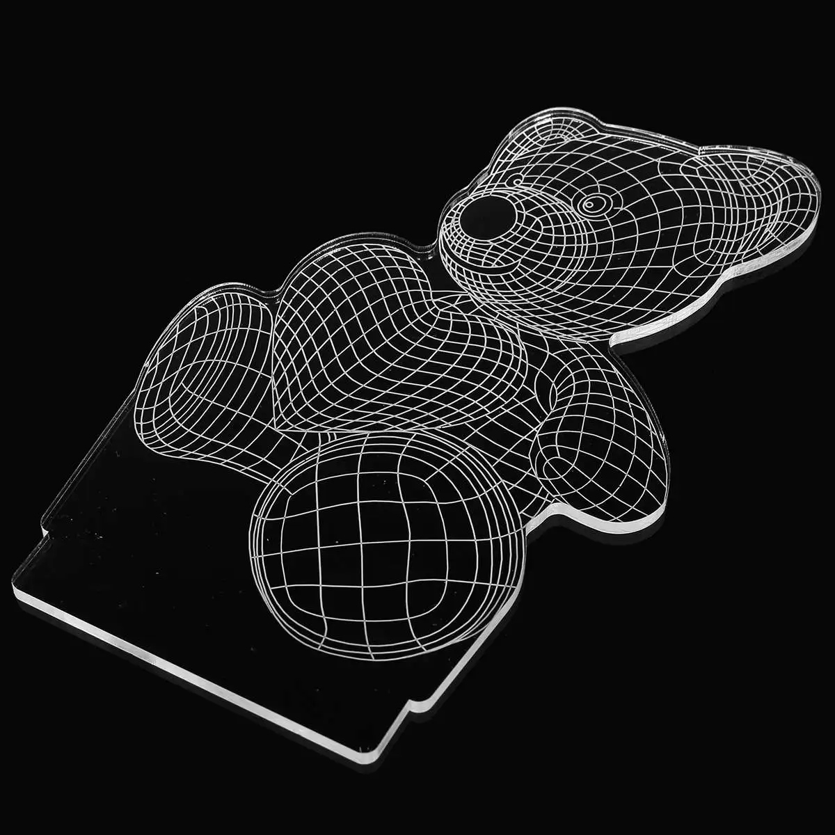 Детский плюшевый медвежонок/Эйфелева башня 3D светодиодный Ночной светильник Акриловая доска пластина дома номер Декор детские игрушки Рождественский подарок