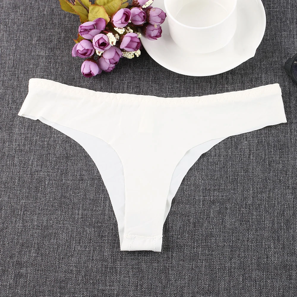 Шелковое нижнее белье без следа, трусы для женщин, невидимые бесшовные трусики, женские ультра тонкие сексуальные трусики с низкой посадкой