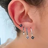 CANNER 925 Sterling Silver Stud Earrings For Women Lotus Leaf Personality Mujer Jewelry Pendientes Zircon Diamond Earings ► Photo 2/6