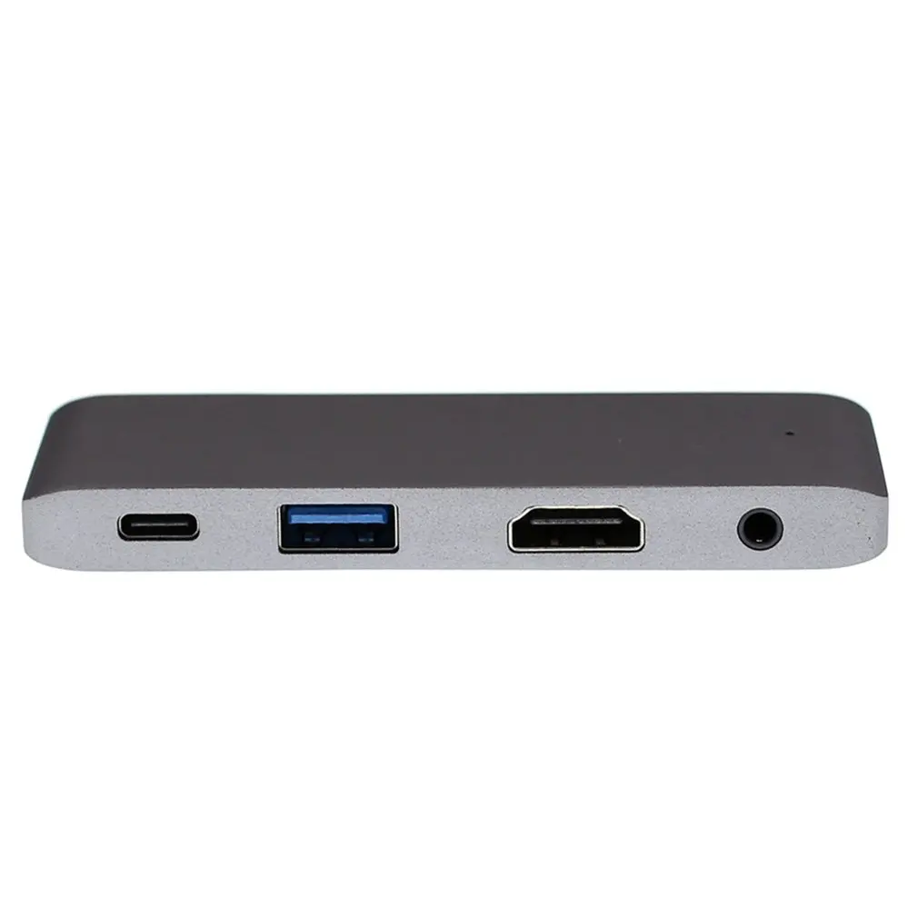 USB 3,1 type-C Om USB3.0 концентратор HDMI 3,5 мм аудио PD Отправка 4 в 1 ноутбук док-станция для Macbook Air Pro