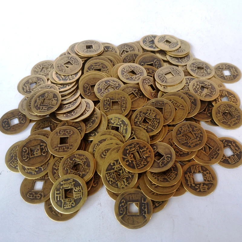 

YIZHU CULTUER ART Collection 200 Pcs China Bronze Coin Old Dynasty Antique Currency sent at random Fengshui Pendant Decoration