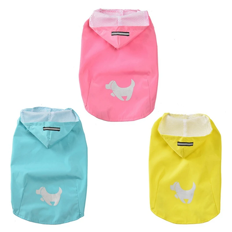 

Reflective Dog Raincoat Rain Jacket Jumpsuit Waterproof Pet Clothes Safety Rainwear For Pet Small Medium Dogs Puppy Doggy