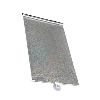 

Car Window Sunshades Car Sun Shade Roller Retractable Sunshade Car Windshield Blocks Universal Roller Blind in Summer Shiny Type