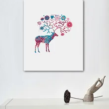 YH009 креативное украшение дома картина маслом скандинавские украшения наклейки цветок для стен олень производители оптом Настраиваемые