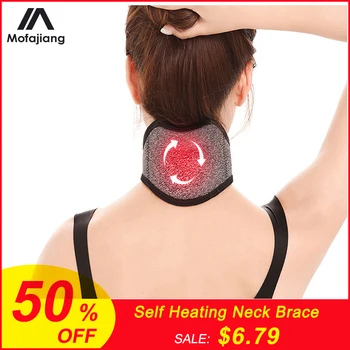 

Adjustable Tourmaline Neck Brace Self Heating Tourmaline Neck Support Medical Magnetic Treatment Neck Protector Relieve Pain