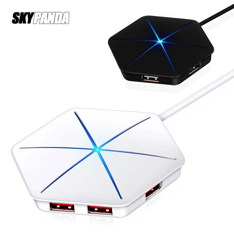 Разветвитель кабеля USB 2 0 6 портов 1 м со светодиодной подсветильник кой|USB-хабы| |