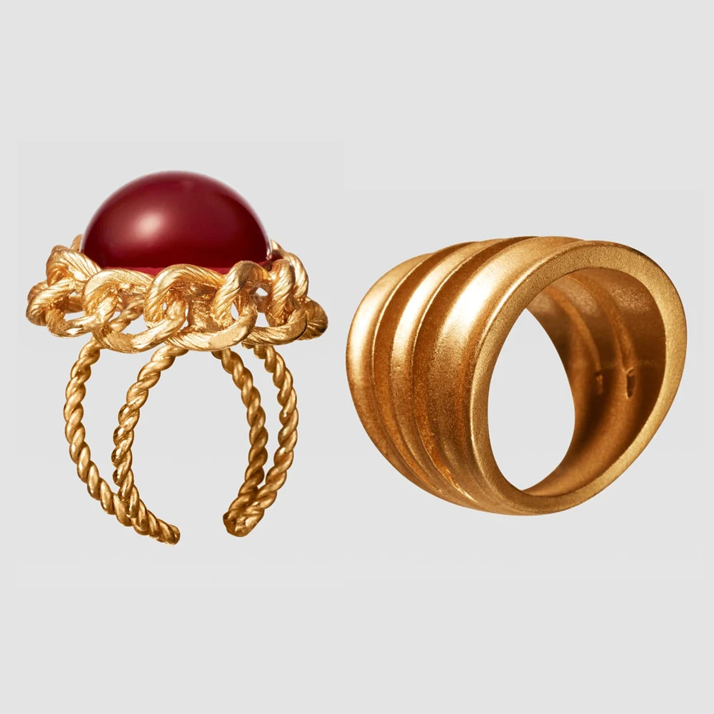 Новинка ZA, ограниченная серия, искусственное кольцо, богемное ретро кольцо для женщин, массивные Модные полые кольца, вечерние, подарок - Цвет основного камня: 15