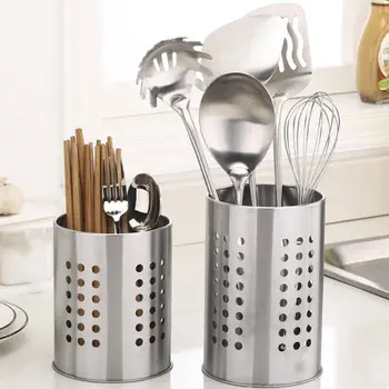 

Creative Kitchen Stainless Steel Utensil Cooking Spoon Tool Multi-function Storage Tool Chopstick Holder