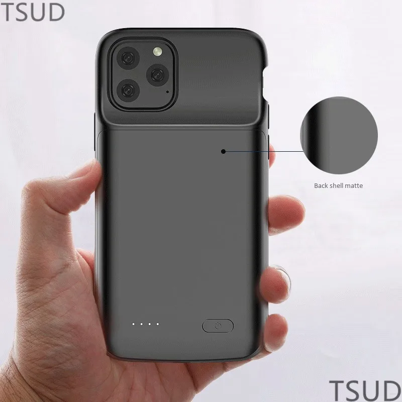 4800 мАч ультра тонкий чехол для зарядного устройства для iphone 11 Pro внешний портативный беспроводной зарядный чехол для iphone 11 Pro 2 в 1