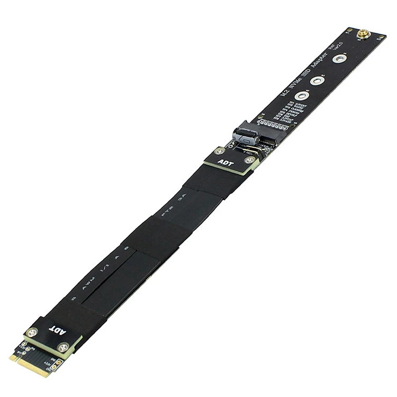 Headphone sets Headphones Red Black with R44SF M 2 NVMe M Key Extension Cable SSD Riser Card Ribbon Line