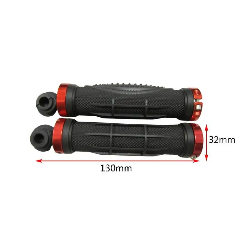 1 Pair Bicycle Handlebar Set Double Aluminum Ring With Jam Handlebars Mountain Bike Rider Grip Bicycle Accessories