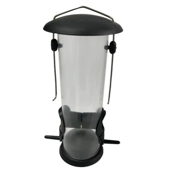 

Food Container Outside Decoration Garden Yard Hanging Type Bird Feeder Clear Viewing With Cover Easy Clean Balcony Home