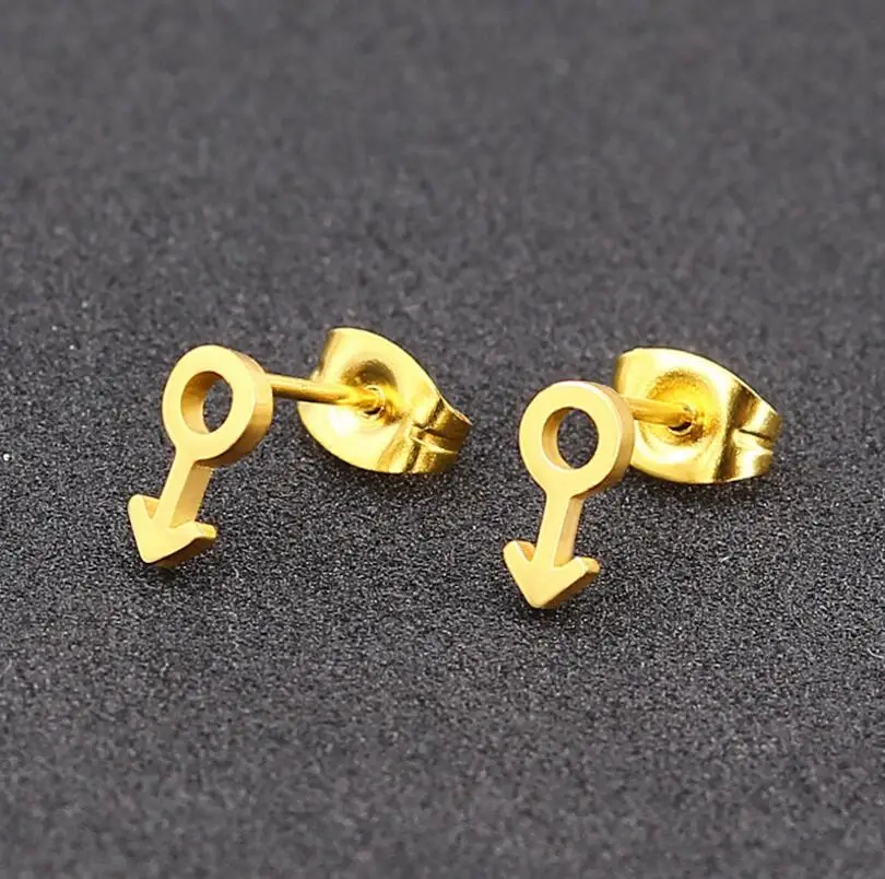 Boucles D'oreilles Pride En Acier - Neuf Avec Étiquettes - Bijou Gay Pride
