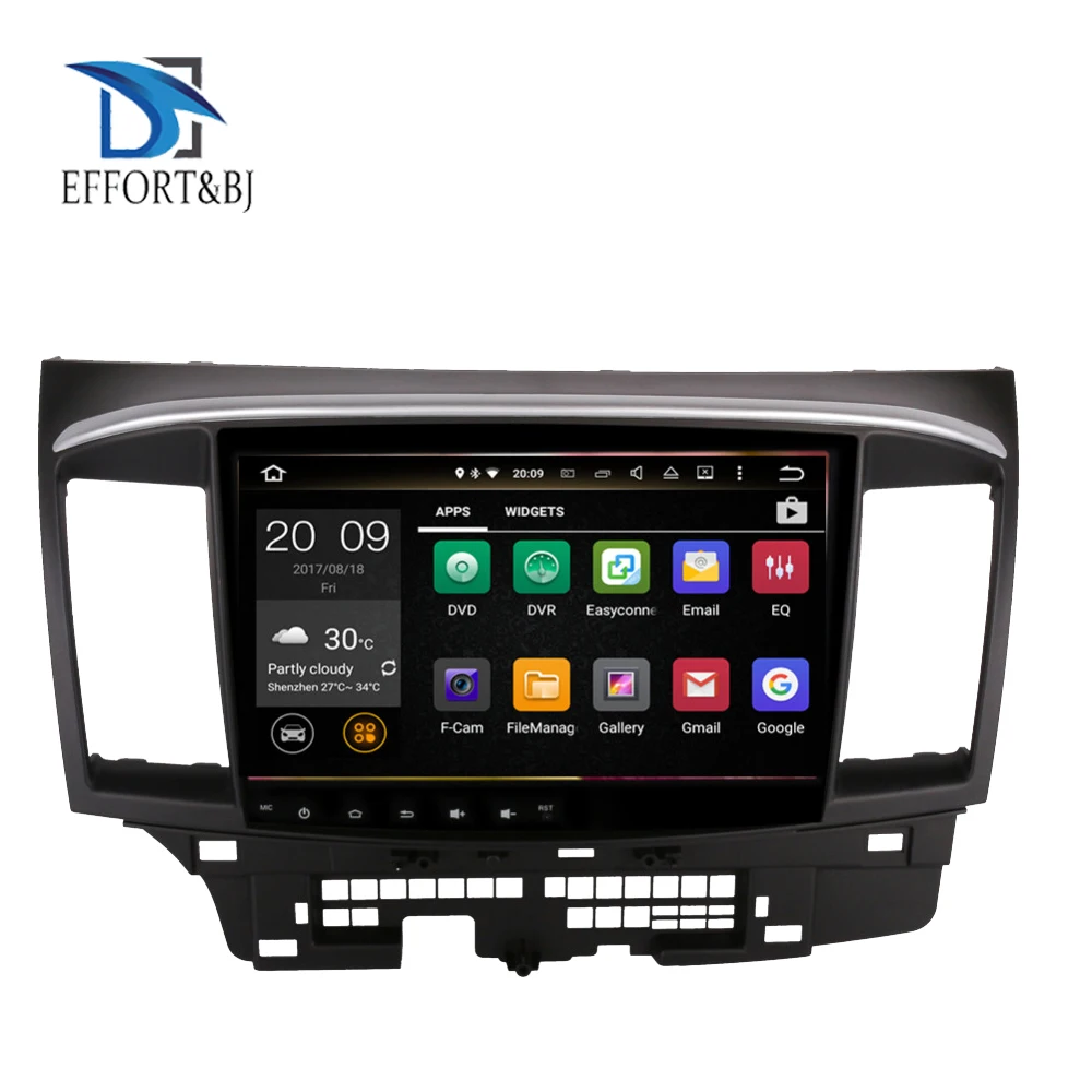 Автомобильный GPS навигатор 10 1 дюйма IPS HD Android 8 0 Octa Core 4 Гб ОЗУ для Mitsubishi Lancer 2007 2016