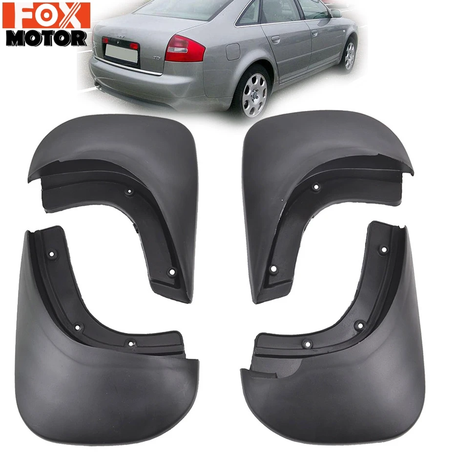 Комплект брызговик подходит для 1998~ 2005 AUDI A6 C5 седан 2004 2003 2002 2001 2000 1999 Брызговики аксессуары для брызговиков