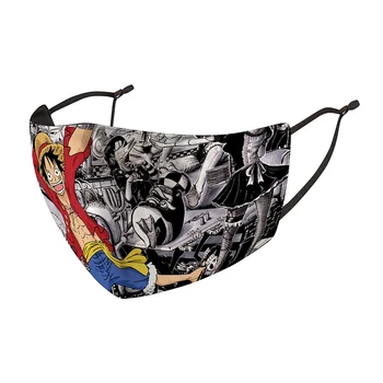 

Reusable Hygiene Masks Fashion masks Luffy riding dust masks tide models cartoon ice silk breathable and washable