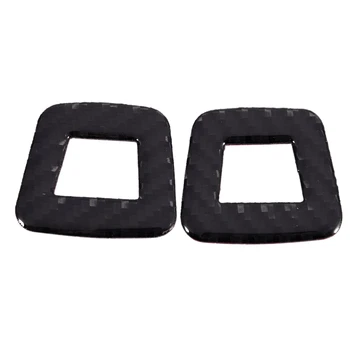 

2 PCS New Carbon Fiber Microphone Decorative Cover Trim Fit for Alfa Romeo Giulia 2017-2019