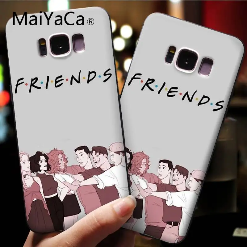 A6 MaiYaCa друзья телевизор Мягкий Силиконовый ТПУ чехол для телефона samsung GALAXY S9 plus S3 S6 7 8 9 S10 E S9 Чехлы для мобильных телефонов - Цвет: A6
