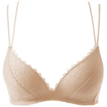 Сексуальный кружевной бюстгальтер для женщин, пуш-ап, бесшовный бюстгальтер, ультра тонкая чашка, бюстгальтер без косточек, Bh, прозрачный бюстгальтер, женское нижнее белье# F