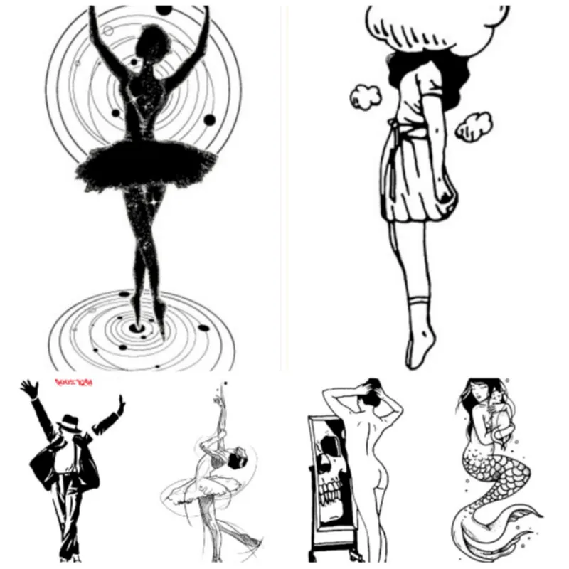 Тату наклейка на плечо для мужчин и женщин 5 шт.|Сувениры вечеринок| |