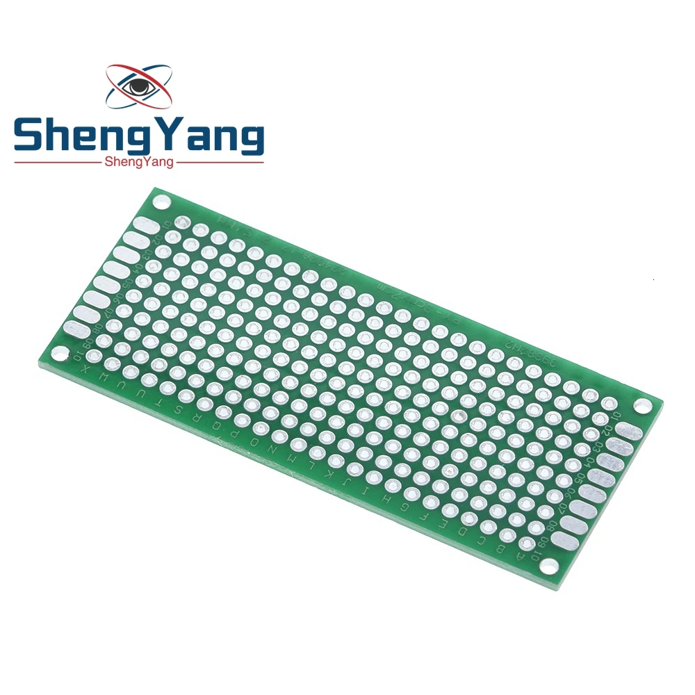 TZT 3x7 см Прототип PCB 2 слоя 3*7 панель универсальной платы 54 мм зеленый|Двусторонняя