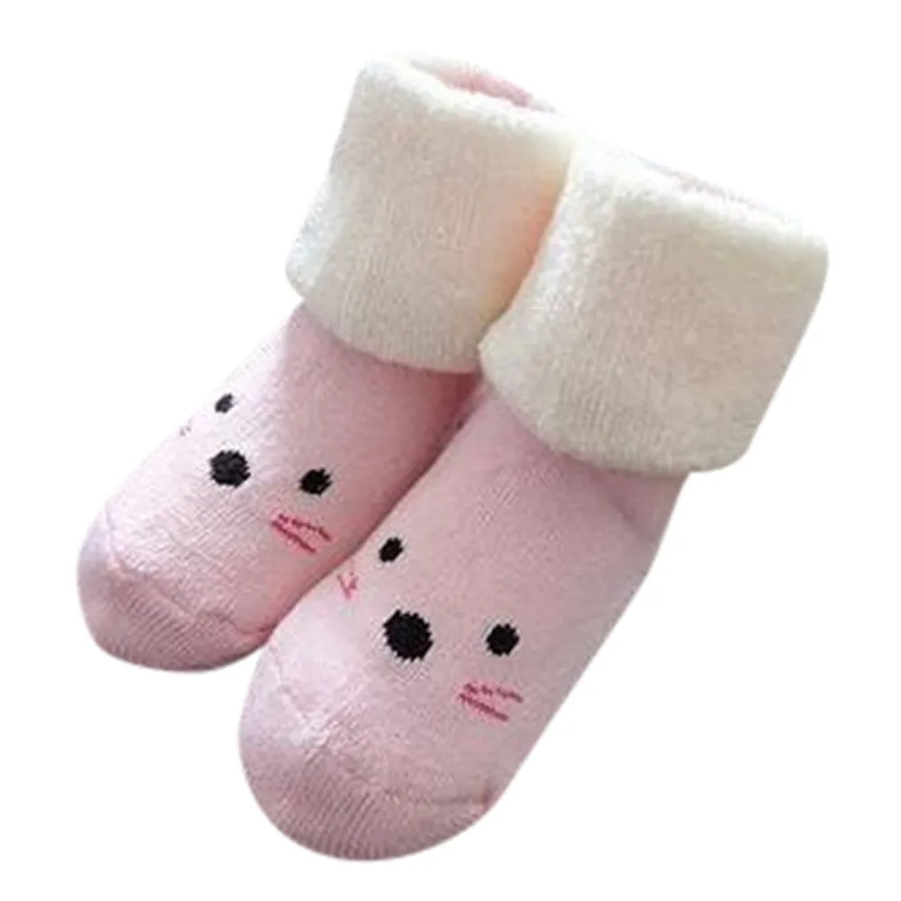 Мультфильм Животные детские носки для маленьких мальчиков и девочек, противоскользящие трикотажные теплые носки Meias "Снежная королева", Новорожденные Носки Meia Infantil