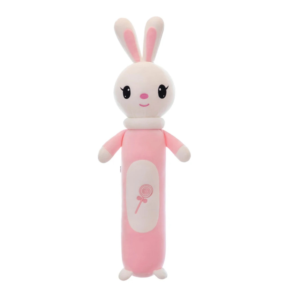 light pink-65cm-Roun Мультяшный кролик милая длинная Плюшевая Кукла Мягкие игрушки мягкая подушка качественные подарки домашняя спальня@ LS - Цвет: light pink-65cm-Roun