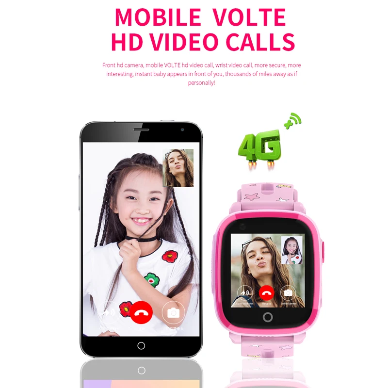  IP67 Waterproof Kids Smart watch 4G Remote Camera GPS WI-FI Kids Children Students Wristwatch SOS V