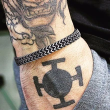 Двойной Франко звеньевой браслет для мужчин пшеничная цепь Балийский Лисохвост браслет из нержавеющей стали разных цветов