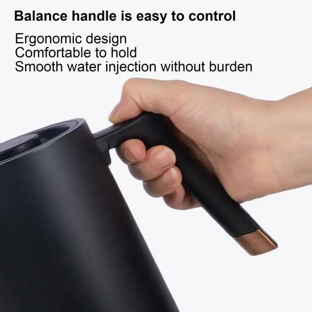 80% S 600 Ml/800 Ml Rozsdamentes Acél Elektromos Vízforraló Hosszú Szájjal És Keskeny Szájjal, Kávéfőző, Tea Hőmérséklet - Image 6