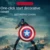 Marvel Captain America Car One-button Start Button Декоративная Защитная Крышка Наклейки Переключатель Устройства Зажигания Декоративный