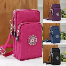 Retro Key Holder Small Money Bag Sports Wallet Phone Bag For Mobile Shoulder Bag Pouch Case Belt Handbag Purse Coin Wallet