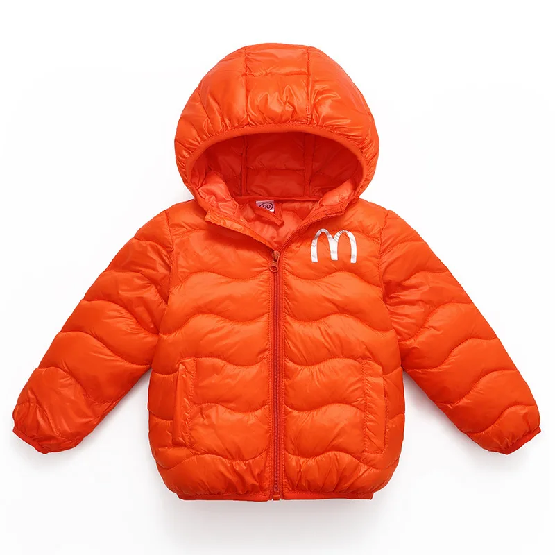 Небесно-голубой Kids Coats Boys Winter Long Sleeve Solid Hooded Kid Down Jacket Toddler Girls Winter Jacket Fashion Children Clothing - Цвет: Небесно-голубой