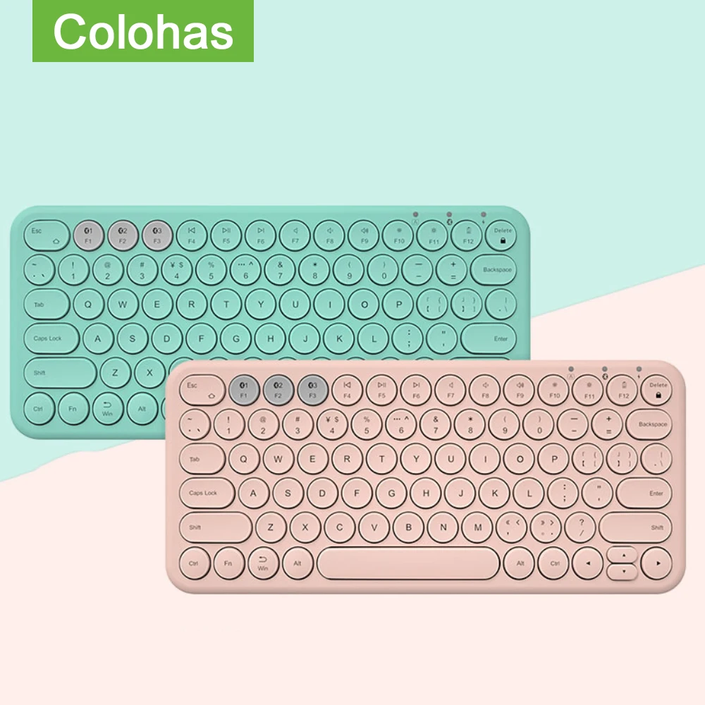 Bluetooth Бесшумная мини игровая клавиатура мышь комбо круглая кнопка Волшебная