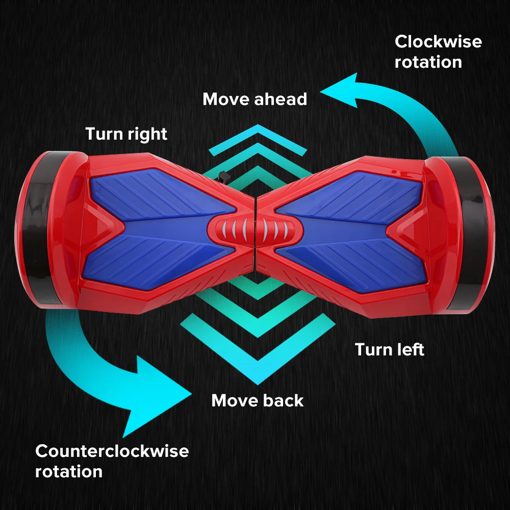 Ховерборд 8 дюймов bluetooth два колеса умный самобалансирующийся скутер