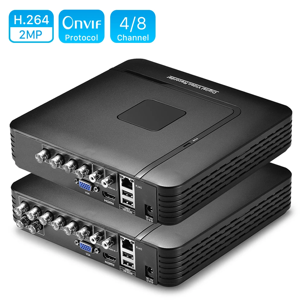 /AHD/N DVR 4 канала 8 канальный видеонаблюдения AHD N Hybrid DVR/1080 P NVR 4in1 видео регистраторы