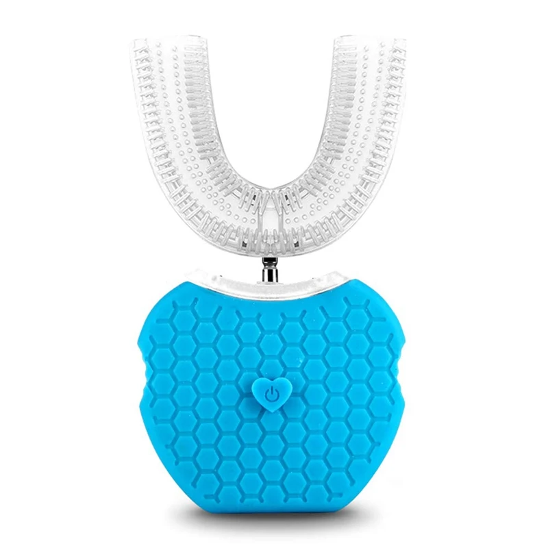 Full Automatic Variable Frequency Electric Toothbrush,360 degree Ultrasonic U Type Cold Light