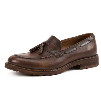 

Leather Casual Shoes 2020 New Genuine Leather Loafers Tassels Designer Shoes Men High Quality Handmade Male Shoes Moccasins