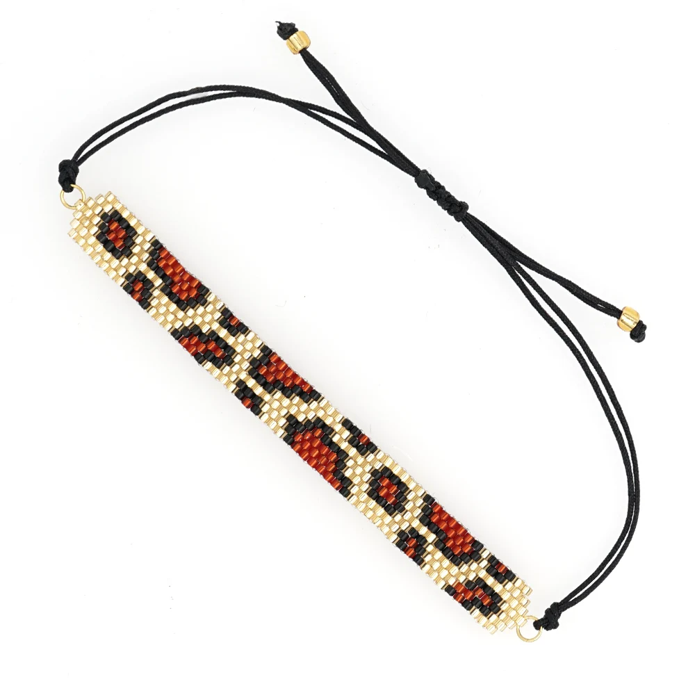 Go2boho леопардовые Браслеты Женские MIYUKI бусины браслет леопардовые Браслеты Mujer Moda ювелирные изделия браслет ручной работы для ношения выше локтя miyuki joyeria