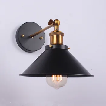 

110 20 Black Sconce And Energy Saving Light Source Pendant Light Vintage Ceiling Light Bronze Wall Lamp V/v Lustre Pendente