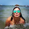 DOKLY Unisex Clear Frame Green Lens Sunglasses Mirror Oculos Sun Glasses Gafas De Sol Fashion Sunglasses Women Eyewear 2