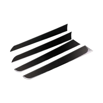 

Interior Carbon Fiber Window Door Panel Strip Trim Cover Sticker for Audi A4 B8 09-2016 LHD
