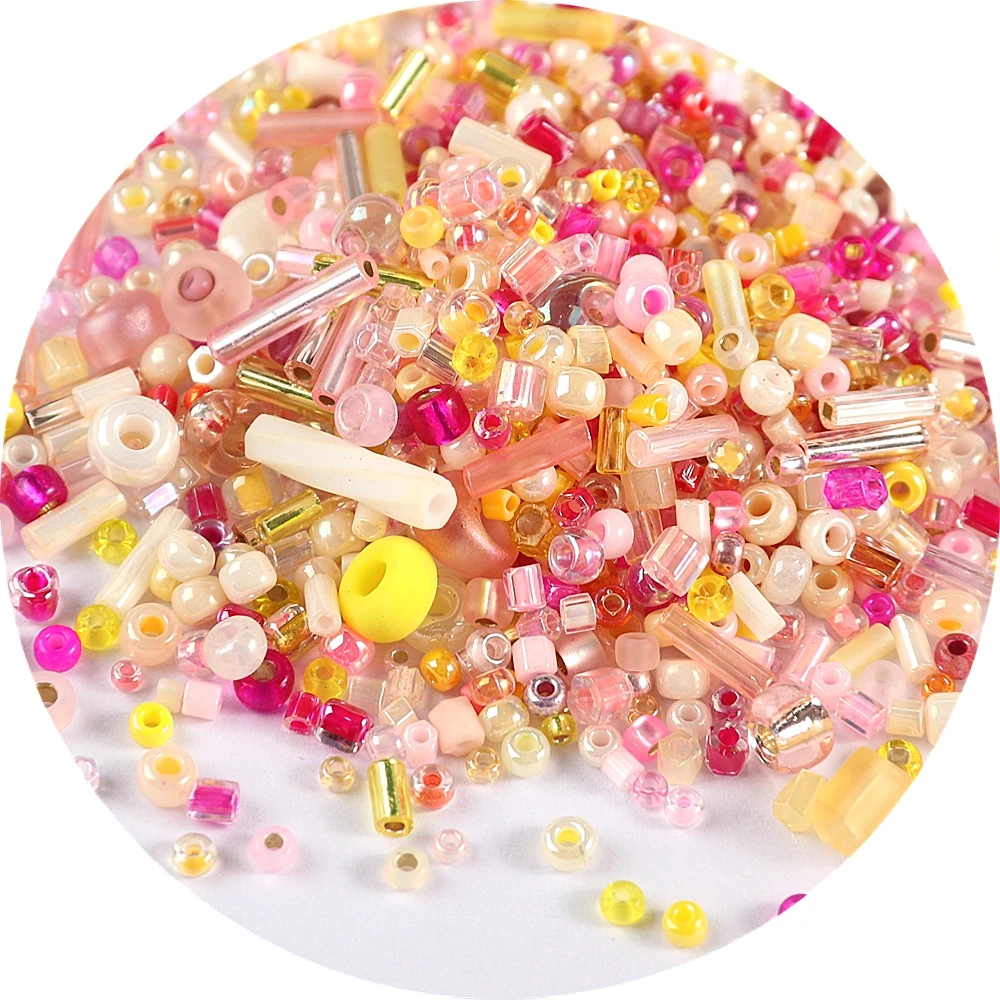 500 Stück Japan Miyuki Rocailles Gemischte Delica Runde Glasperlen Mix Farben und Größe Glas Twist Bugle Tube für Kleidungszubehör – Detail 17